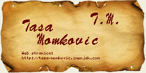 Tasa Momković vizit kartica